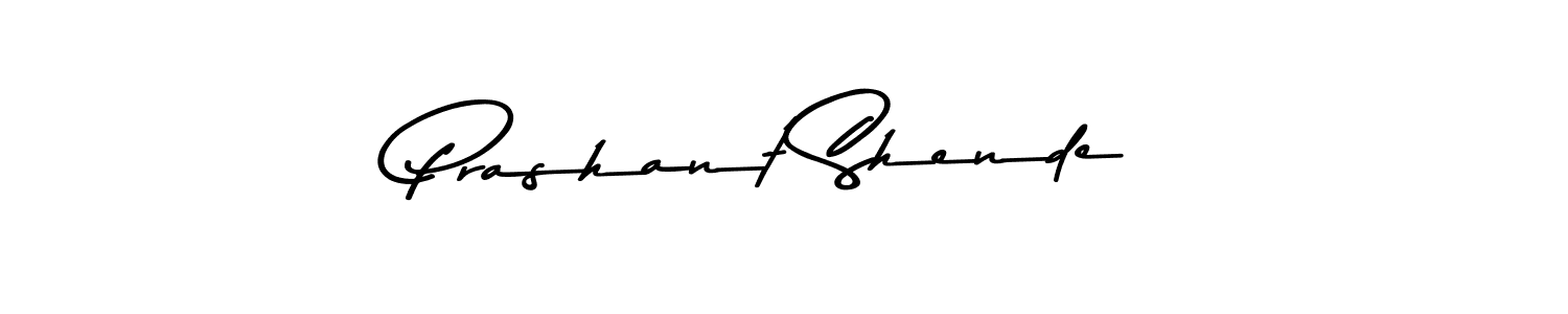How to make Prashant Shende name signature. Use Asem Kandis PERSONAL USE style for creating short signs online. This is the latest handwritten sign. Prashant Shende signature style 9 images and pictures png