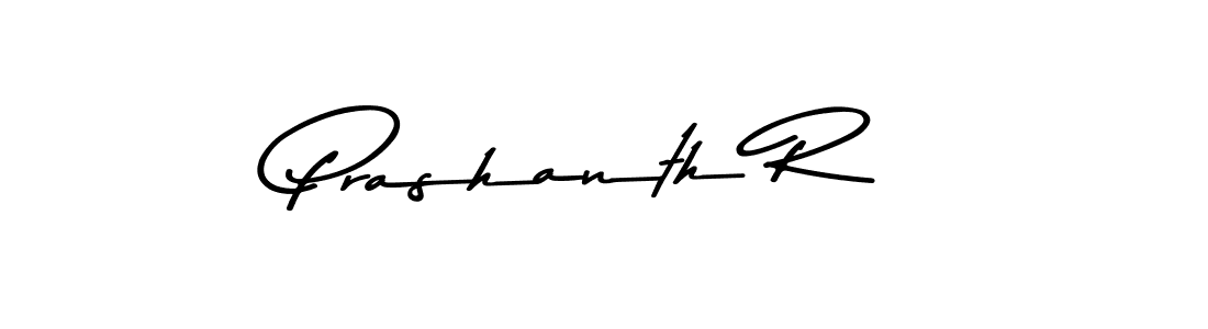 How to make Prashanth R name signature. Use Asem Kandis PERSONAL USE style for creating short signs online. This is the latest handwritten sign. Prashanth R signature style 9 images and pictures png