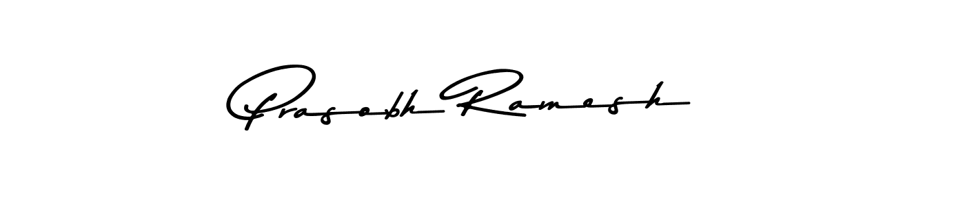 if you are searching for the best signature style for your name Prasobh Ramesh. so please give up your signature search. here we have designed multiple signature styles  using Asem Kandis PERSONAL USE. Prasobh Ramesh signature style 9 images and pictures png