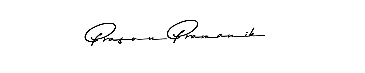 Use a signature maker to create a handwritten signature online. With this signature software, you can design (Asem Kandis PERSONAL USE) your own signature for name Prasun Pramanik. Prasun Pramanik signature style 9 images and pictures png