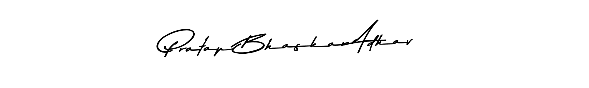 How to make Pratap Bhaskar Adhav name signature. Use Asem Kandis PERSONAL USE style for creating short signs online. This is the latest handwritten sign. Pratap Bhaskar Adhav signature style 9 images and pictures png