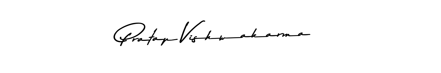 How to make Pratap Vishwakarma name signature. Use Asem Kandis PERSONAL USE style for creating short signs online. This is the latest handwritten sign. Pratap Vishwakarma signature style 9 images and pictures png
