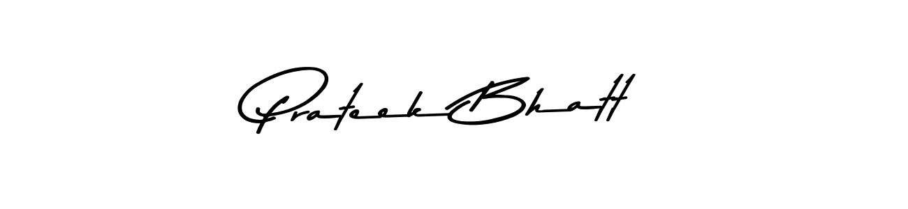 Design your own signature with our free online signature maker. With this signature software, you can create a handwritten (Asem Kandis PERSONAL USE) signature for name Prateek Bhatt. Prateek Bhatt signature style 9 images and pictures png