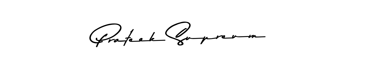 How to make Prateek Supreum signature? Asem Kandis PERSONAL USE is a professional autograph style. Create handwritten signature for Prateek Supreum name. Prateek Supreum signature style 9 images and pictures png