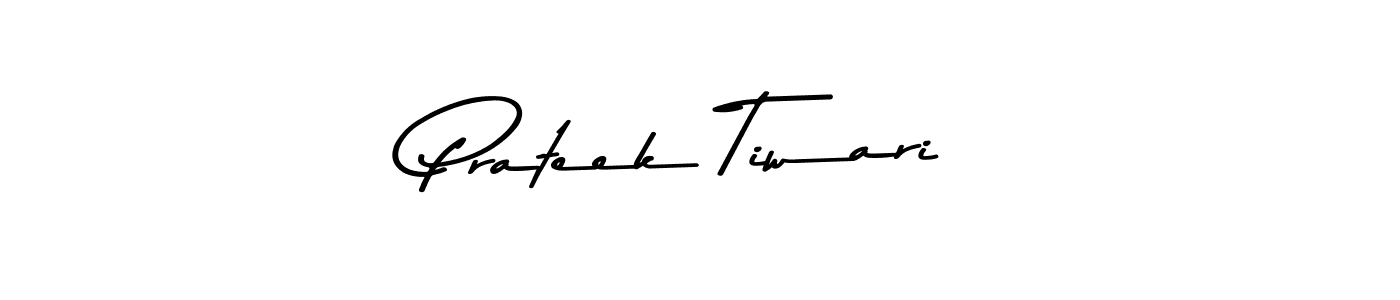 How to make Prateek Tiwari name signature. Use Asem Kandis PERSONAL USE style for creating short signs online. This is the latest handwritten sign. Prateek Tiwari signature style 9 images and pictures png