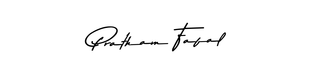if you are searching for the best signature style for your name Pratham Fafal. so please give up your signature search. here we have designed multiple signature styles  using Asem Kandis PERSONAL USE. Pratham Fafal signature style 9 images and pictures png