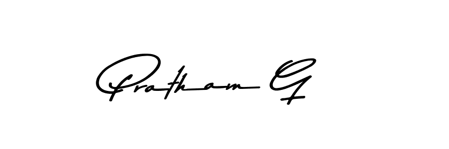 The best way (Asem Kandis PERSONAL USE) to make a short signature is to pick only two or three words in your name. The name Pratham G include a total of six letters. For converting this name. Pratham G signature style 9 images and pictures png