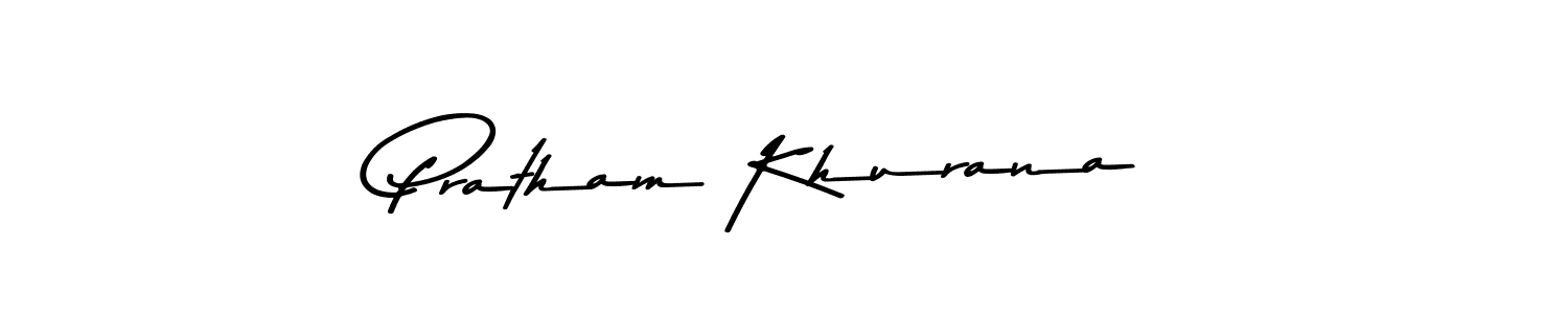 Design your own signature with our free online signature maker. With this signature software, you can create a handwritten (Asem Kandis PERSONAL USE) signature for name Pratham Khurana. Pratham Khurana signature style 9 images and pictures png