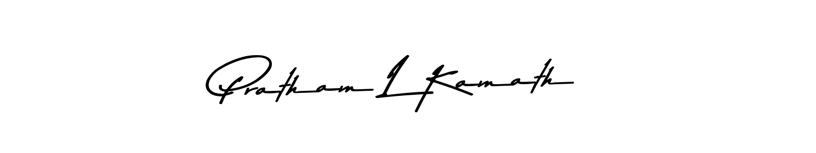 This is the best signature style for the Pratham L Kamath name. Also you like these signature font (Asem Kandis PERSONAL USE). Mix name signature. Pratham L Kamath signature style 9 images and pictures png