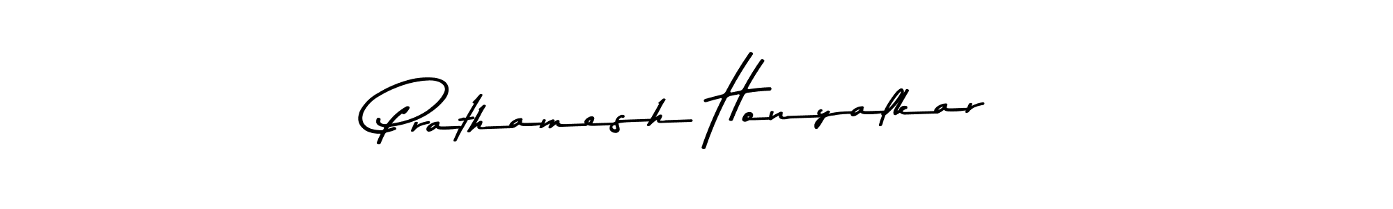 Create a beautiful signature design for name Prathamesh Honyalkar. With this signature (Asem Kandis PERSONAL USE) fonts, you can make a handwritten signature for free. Prathamesh Honyalkar signature style 9 images and pictures png