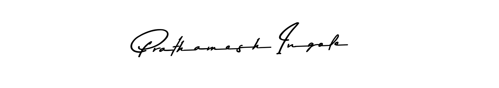 Make a beautiful signature design for name Prathamesh Ingole. With this signature (Asem Kandis PERSONAL USE) style, you can create a handwritten signature for free. Prathamesh Ingole signature style 9 images and pictures png