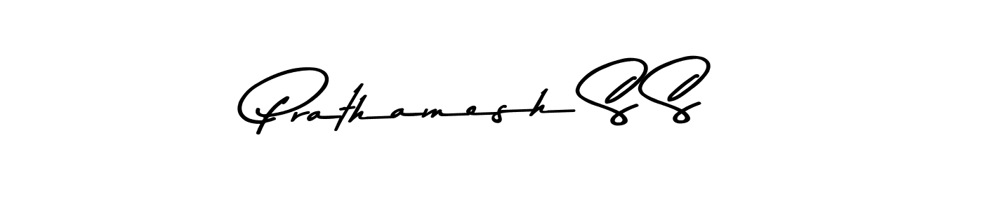 Design your own signature with our free online signature maker. With this signature software, you can create a handwritten (Asem Kandis PERSONAL USE) signature for name Prathamesh S S. Prathamesh S S signature style 9 images and pictures png