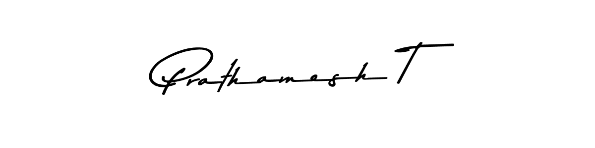 Design your own signature with our free online signature maker. With this signature software, you can create a handwritten (Asem Kandis PERSONAL USE) signature for name Prathamesh T. Prathamesh T signature style 9 images and pictures png