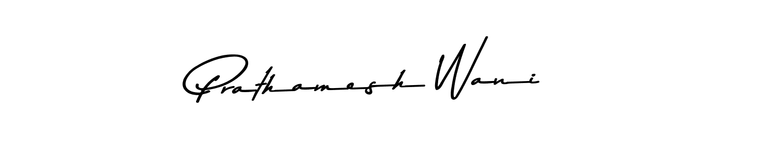 Similarly Asem Kandis PERSONAL USE is the best handwritten signature design. Signature creator online .You can use it as an online autograph creator for name Prathamesh Wani. Prathamesh Wani signature style 9 images and pictures png