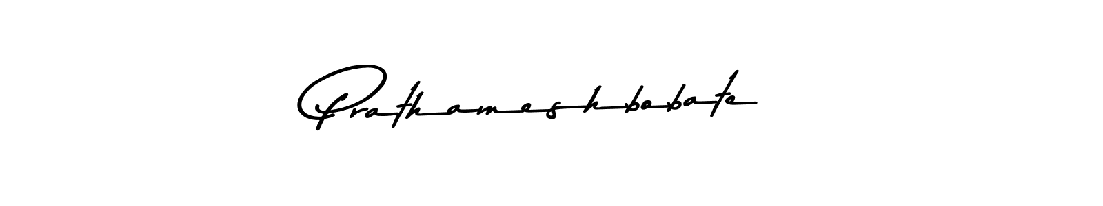 Make a beautiful signature design for name Prathameshbobate. With this signature (Asem Kandis PERSONAL USE) style, you can create a handwritten signature for free. Prathameshbobate signature style 9 images and pictures png