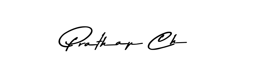 Create a beautiful signature design for name Prathap Ch. With this signature (Asem Kandis PERSONAL USE) fonts, you can make a handwritten signature for free. Prathap Ch signature style 9 images and pictures png