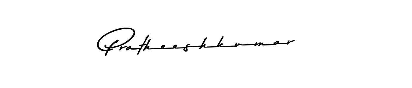 How to make Pratheeshkumar name signature. Use Asem Kandis PERSONAL USE style for creating short signs online. This is the latest handwritten sign. Pratheeshkumar signature style 9 images and pictures png