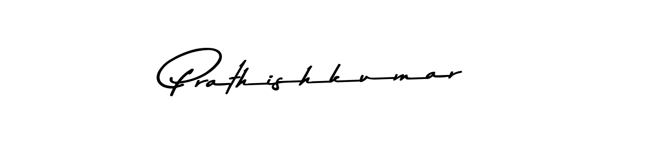 How to make Prathishkumar name signature. Use Asem Kandis PERSONAL USE style for creating short signs online. This is the latest handwritten sign. Prathishkumar signature style 9 images and pictures png