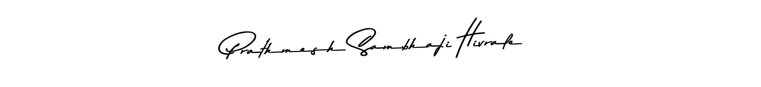 Create a beautiful signature design for name Prathmesh Sambhaji Hivrale. With this signature (Asem Kandis PERSONAL USE) fonts, you can make a handwritten signature for free. Prathmesh Sambhaji Hivrale signature style 9 images and pictures png