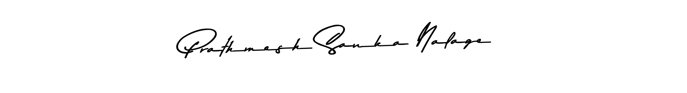 Make a beautiful signature design for name Prathmesh Sanka Nalage. With this signature (Asem Kandis PERSONAL USE) style, you can create a handwritten signature for free. Prathmesh Sanka Nalage signature style 9 images and pictures png