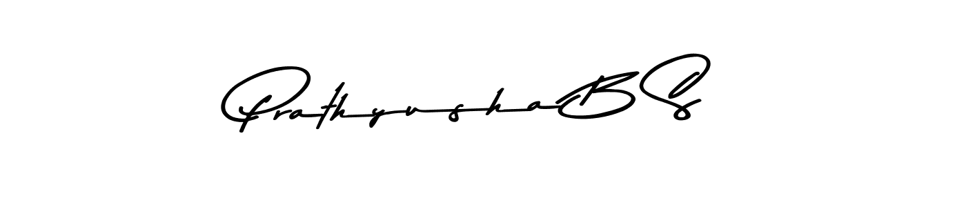 Prathyusha B S stylish signature style. Best Handwritten Sign (Asem Kandis PERSONAL USE) for my name. Handwritten Signature Collection Ideas for my name Prathyusha B S. Prathyusha B S signature style 9 images and pictures png