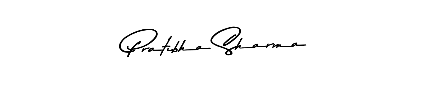 Create a beautiful signature design for name Pratibha Sharma. With this signature (Asem Kandis PERSONAL USE) fonts, you can make a handwritten signature for free. Pratibha Sharma signature style 9 images and pictures png