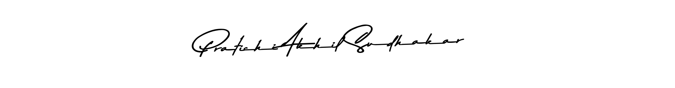 Pratichi Akhil Sudhakar stylish signature style. Best Handwritten Sign (Asem Kandis PERSONAL USE) for my name. Handwritten Signature Collection Ideas for my name Pratichi Akhil Sudhakar. Pratichi Akhil Sudhakar signature style 9 images and pictures png