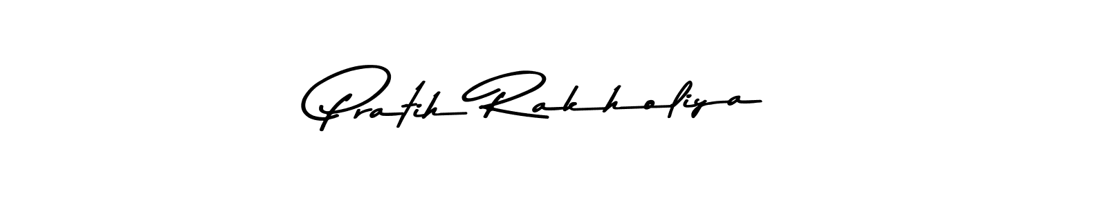 Design your own signature with our free online signature maker. With this signature software, you can create a handwritten (Asem Kandis PERSONAL USE) signature for name Pratih Rakholiya. Pratih Rakholiya signature style 9 images and pictures png