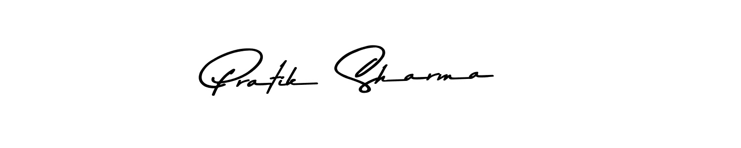 Make a beautiful signature design for name Pratik  Sharma . With this signature (Asem Kandis PERSONAL USE) style, you can create a handwritten signature for free. Pratik  Sharma  signature style 9 images and pictures png