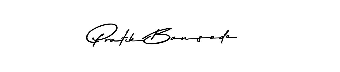 How to make Pratik Bansode name signature. Use Asem Kandis PERSONAL USE style for creating short signs online. This is the latest handwritten sign. Pratik Bansode signature style 9 images and pictures png