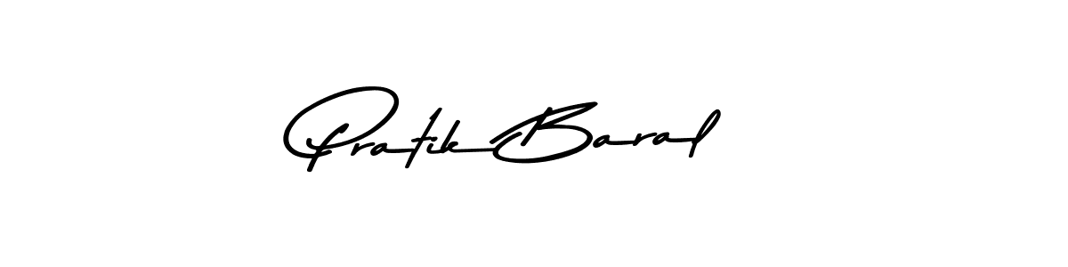 Make a beautiful signature design for name Pratik Baral. With this signature (Asem Kandis PERSONAL USE) style, you can create a handwritten signature for free. Pratik Baral signature style 9 images and pictures png