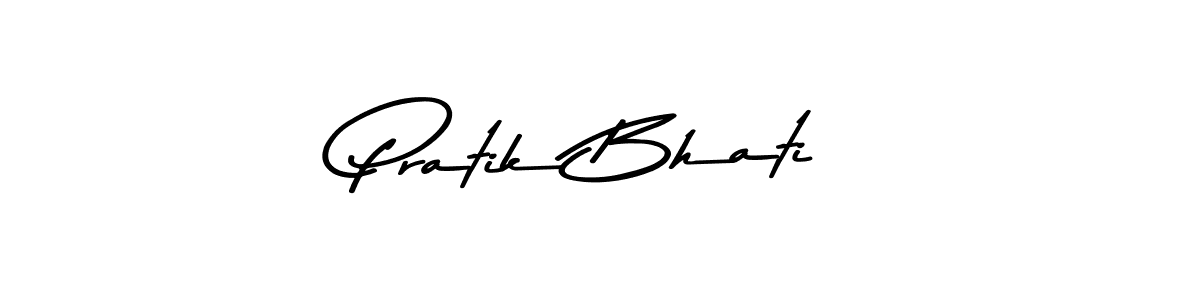 Design your own signature with our free online signature maker. With this signature software, you can create a handwritten (Asem Kandis PERSONAL USE) signature for name Pratik Bhati. Pratik Bhati signature style 9 images and pictures png