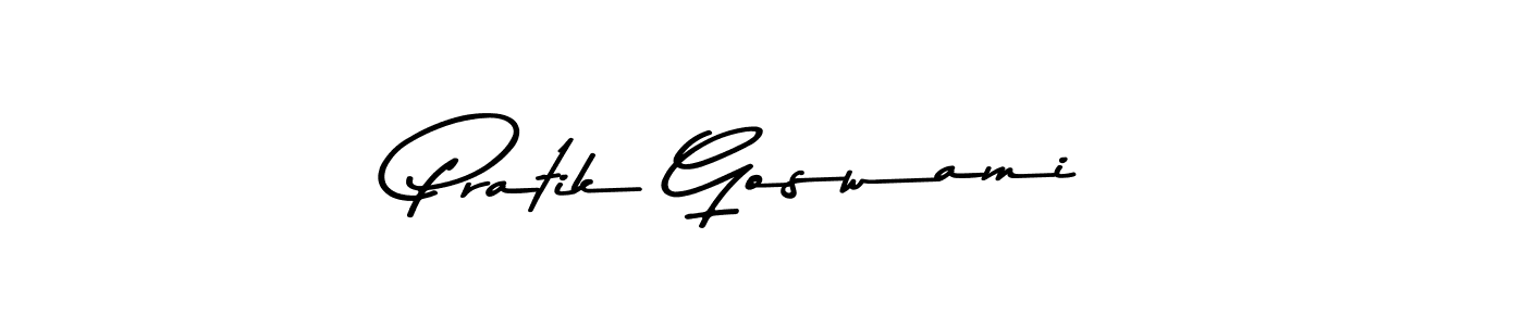 How to make Pratik Goswami signature? Asem Kandis PERSONAL USE is a professional autograph style. Create handwritten signature for Pratik Goswami name. Pratik Goswami signature style 9 images and pictures png