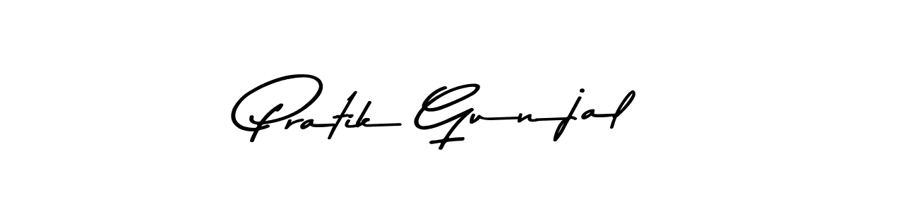 if you are searching for the best signature style for your name Pratik Gunjal. so please give up your signature search. here we have designed multiple signature styles  using Asem Kandis PERSONAL USE. Pratik Gunjal signature style 9 images and pictures png