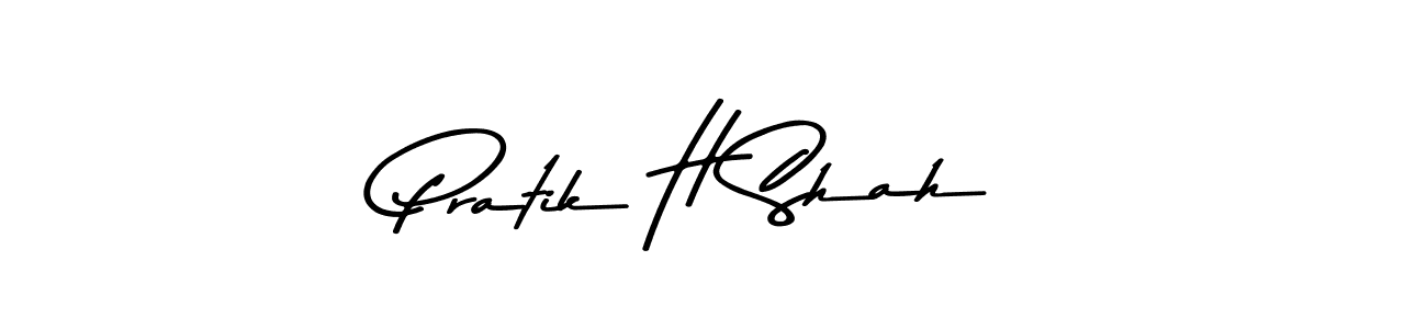 Use a signature maker to create a handwritten signature online. With this signature software, you can design (Asem Kandis PERSONAL USE) your own signature for name Pratik H Shah. Pratik H Shah signature style 9 images and pictures png