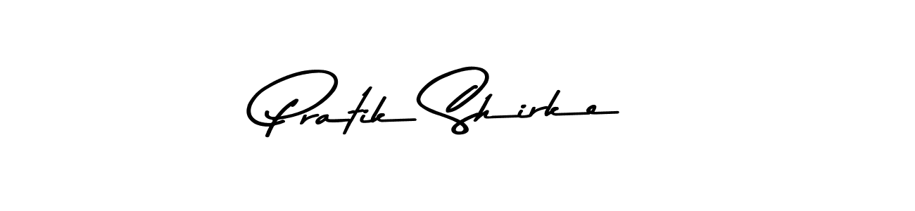 Make a beautiful signature design for name Pratik Shirke. With this signature (Asem Kandis PERSONAL USE) style, you can create a handwritten signature for free. Pratik Shirke signature style 9 images and pictures png