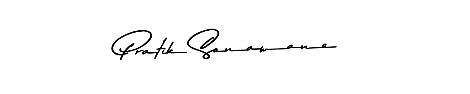 Create a beautiful signature design for name Pratik Sonawane. With this signature (Asem Kandis PERSONAL USE) fonts, you can make a handwritten signature for free. Pratik Sonawane signature style 9 images and pictures png