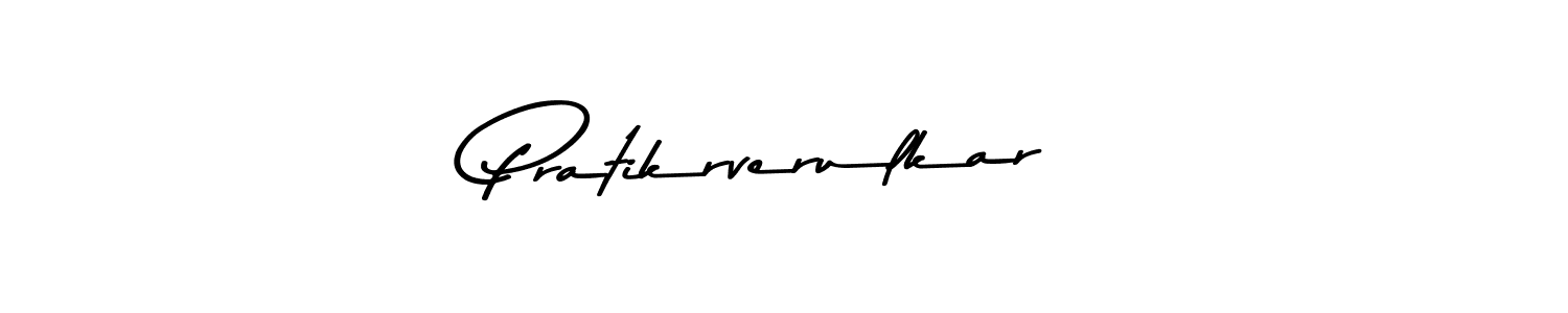 Pratikrverulkar stylish signature style. Best Handwritten Sign (Asem Kandis PERSONAL USE) for my name. Handwritten Signature Collection Ideas for my name Pratikrverulkar. Pratikrverulkar signature style 9 images and pictures png