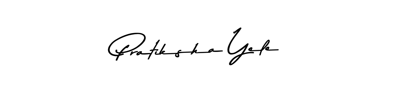 Design your own signature with our free online signature maker. With this signature software, you can create a handwritten (Asem Kandis PERSONAL USE) signature for name Pratiksha Yele. Pratiksha Yele signature style 9 images and pictures png