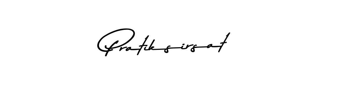 Design your own signature with our free online signature maker. With this signature software, you can create a handwritten (Asem Kandis PERSONAL USE) signature for name Pratiksirsat. Pratiksirsat signature style 9 images and pictures png