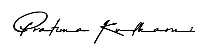 Try this chic Pratima Kulkarni handwritten sign style. Using Asem Kandis PERSONAL USE font elements, it gives your name a sleek, memorable identity. Pratima Kulkarni signature style 9 images and pictures png