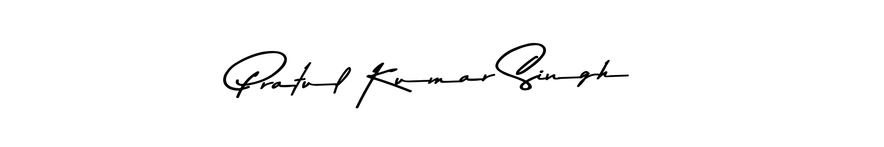 Design your own signature with our free online signature maker. With this signature software, you can create a handwritten (Asem Kandis PERSONAL USE) signature for name Pratul Kumar Singh. Pratul Kumar Singh signature style 9 images and pictures png
