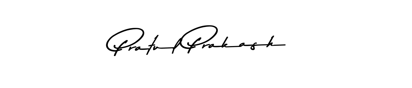 Pratul Prakash stylish signature style. Best Handwritten Sign (Asem Kandis PERSONAL USE) for my name. Handwritten Signature Collection Ideas for my name Pratul Prakash. Pratul Prakash signature style 9 images and pictures png