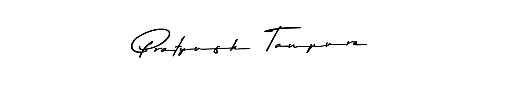 How to make Pratyush  Tanpure name signature. Use Asem Kandis PERSONAL USE style for creating short signs online. This is the latest handwritten sign. Pratyush  Tanpure signature style 9 images and pictures png
