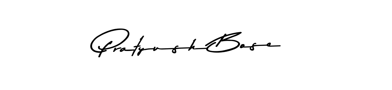 How to make Pratyush Bose name signature. Use Asem Kandis PERSONAL USE style for creating short signs online. This is the latest handwritten sign. Pratyush Bose signature style 9 images and pictures png