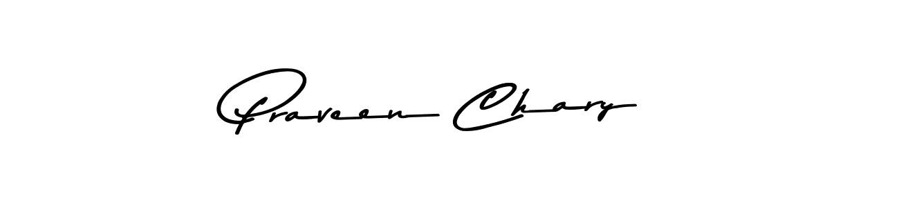 Create a beautiful signature design for name Praveen Chary. With this signature (Asem Kandis PERSONAL USE) fonts, you can make a handwritten signature for free. Praveen Chary signature style 9 images and pictures png