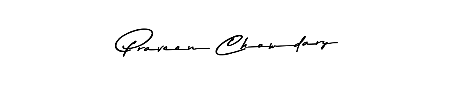 Also we have Praveen Chowdary name is the best signature style. Create professional handwritten signature collection using Asem Kandis PERSONAL USE autograph style. Praveen Chowdary signature style 9 images and pictures png