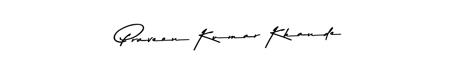 Also You can easily find your signature by using the search form. We will create Praveen Kumar Khande name handwritten signature images for you free of cost using Asem Kandis PERSONAL USE sign style. Praveen Kumar Khande signature style 9 images and pictures png