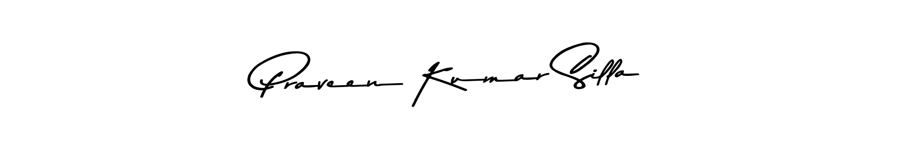 Also we have Praveen Kumar Silla name is the best signature style. Create professional handwritten signature collection using Asem Kandis PERSONAL USE autograph style. Praveen Kumar Silla signature style 9 images and pictures png