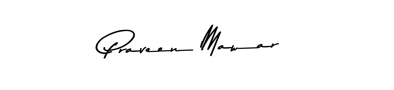 Create a beautiful signature design for name Praveen Mawar. With this signature (Asem Kandis PERSONAL USE) fonts, you can make a handwritten signature for free. Praveen Mawar signature style 9 images and pictures png